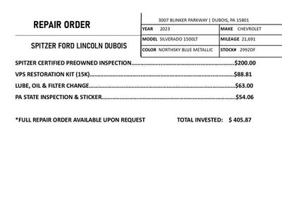 2023 Chevrolet Silverado 1500 LT LT1