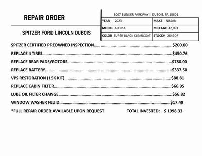 2023 Nissan Altima 2.5 SV