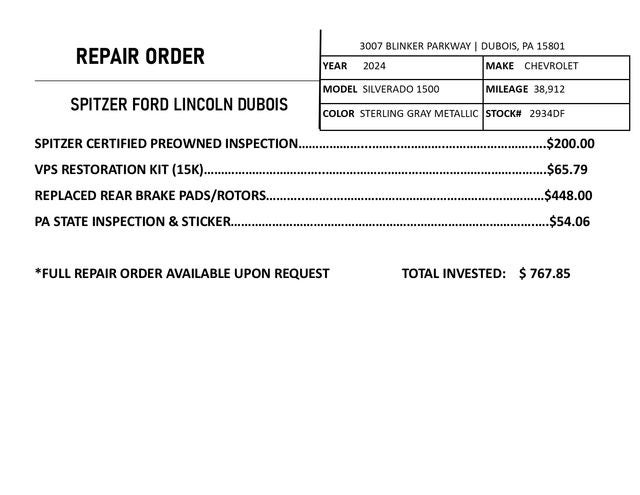 2024 Chevrolet Silverado 1500 LT