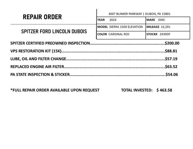 2024 GMC Sierra 1500 Elevation