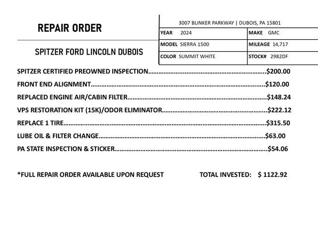 2024 GMC Sierra 1500 Elevation