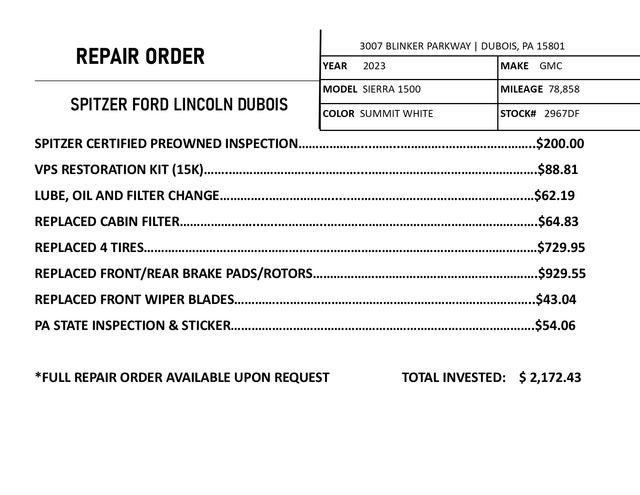 2023 GMC Sierra 1500 SLT