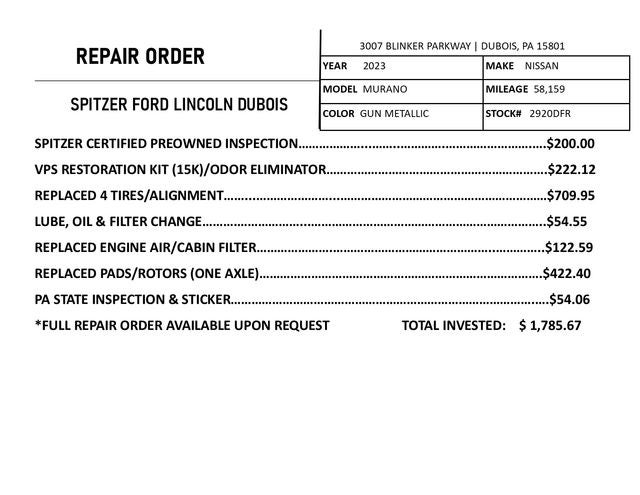 2023 Nissan Murano SV