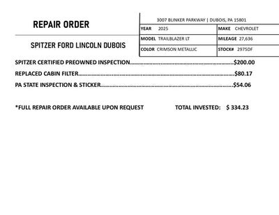 2025 Chevrolet TrailBlazer LT