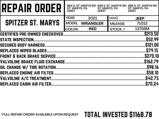 2021 Jeep Wrangler Unlimited Sport S