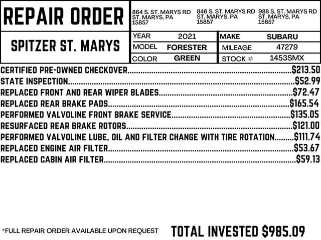 2021 Subaru Forester Base