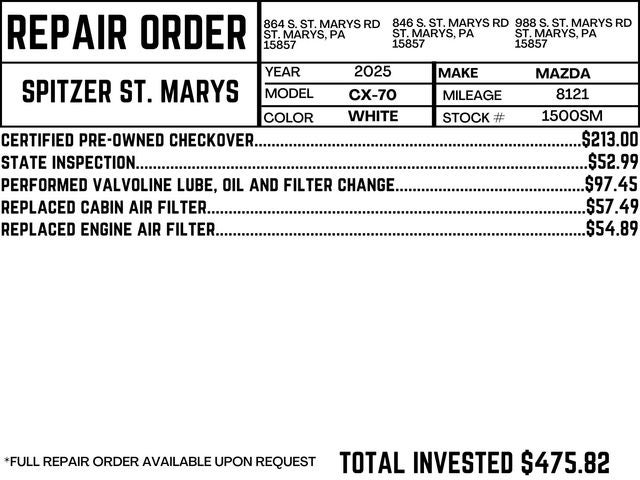 2025 Mazda Mazda CX-70 3.3 Turbo S Premium