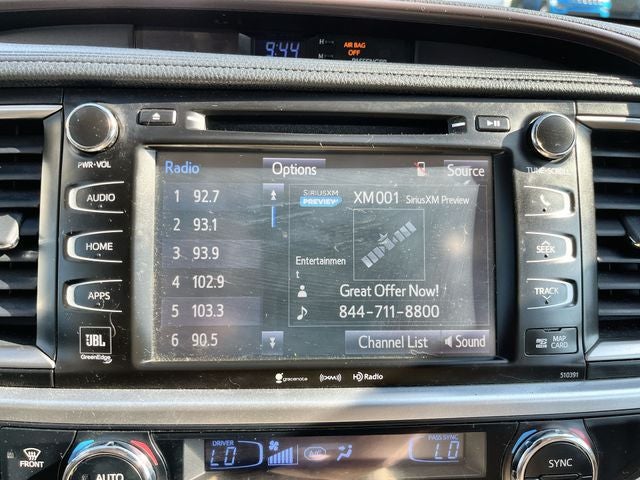 2018 Toyota Highlander Limited Platinum