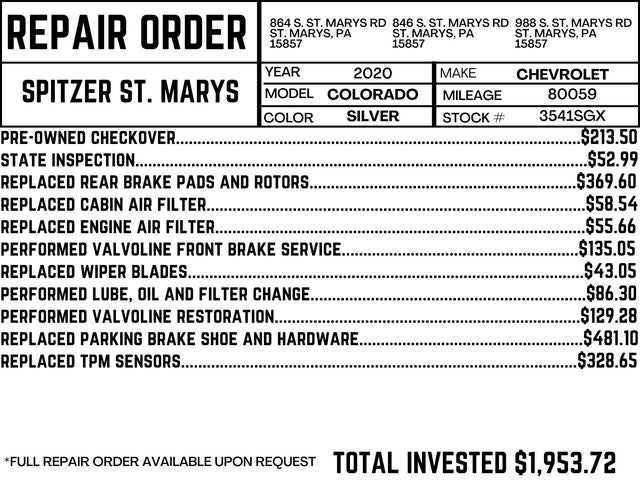 2020 Chevrolet Colorado Z71