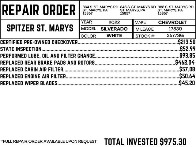 2022 Chevrolet Silverado 1500 Custom