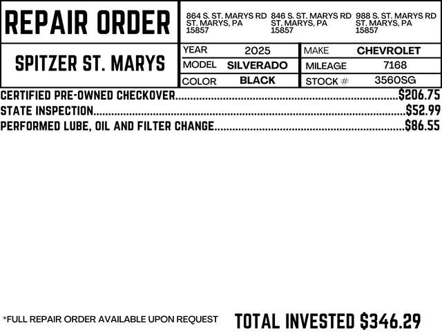 2025 Chevrolet Silverado 1500 Custom