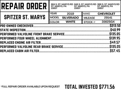 2019 Chevrolet Silverado 1500 Custom Trail Boss