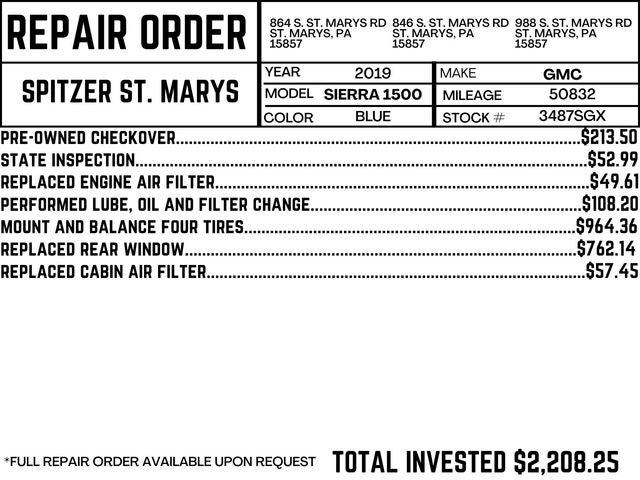 2019 GMC Sierra 1500 SLE