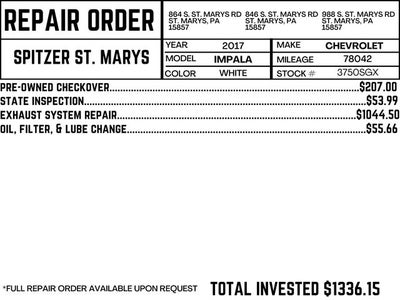 2017 Chevrolet Impala LT 1LT