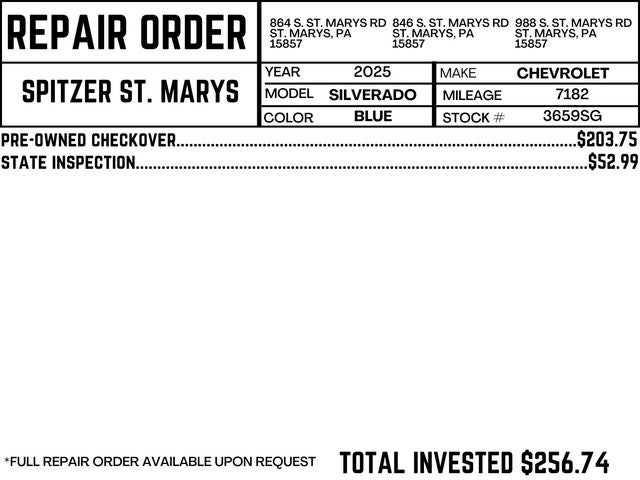 2025 Chevrolet Silverado 2500HD LT