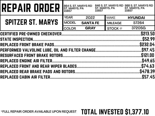 2022 Hyundai Santa Fe XRT