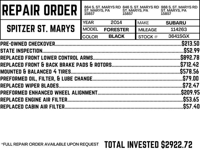 2014 Subaru Forester 2.5i Touring