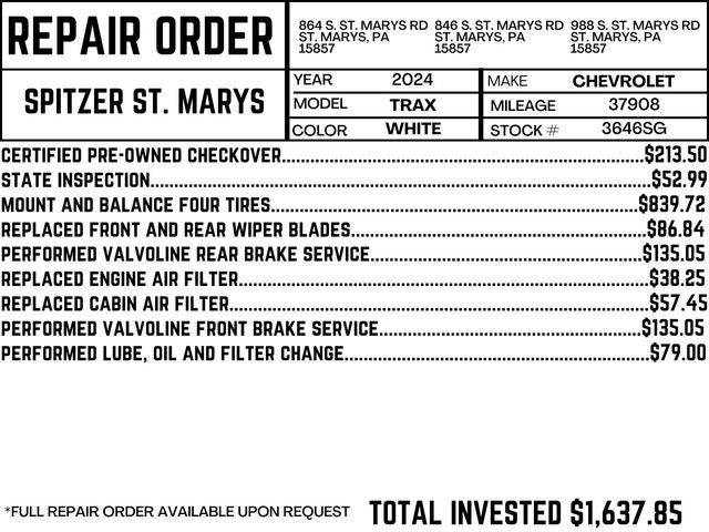 2024 Chevrolet Trax LT