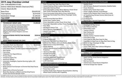 2019 Jeep Cherokee Limited