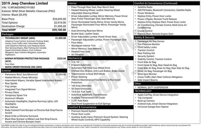 2019 Jeep Cherokee Limited