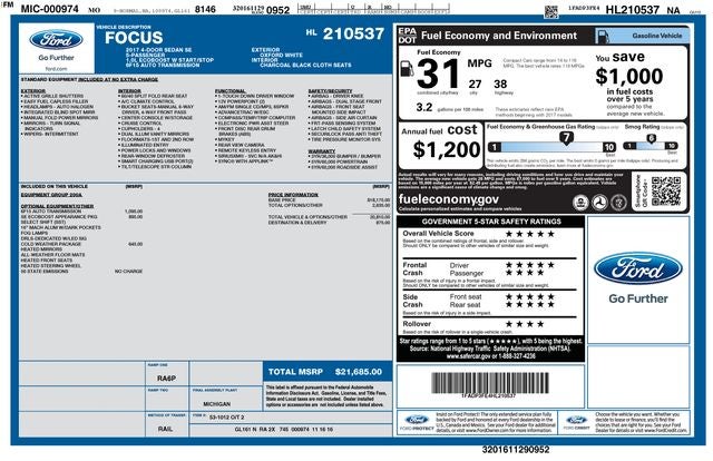 2017 Ford Focus SE
