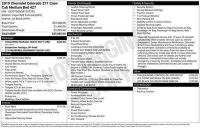 2019 Chevrolet Colorado Z71