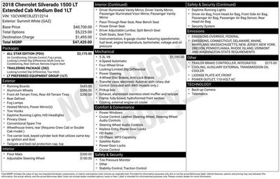 2018 Chevrolet Silverado 1500 LT LT1