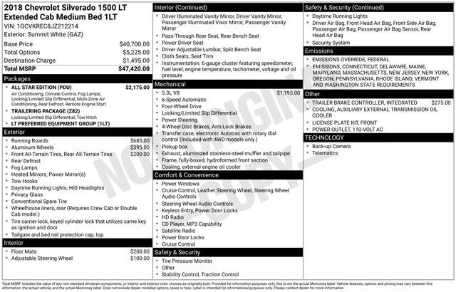 2018 Chevrolet Silverado 1500 LT LT1