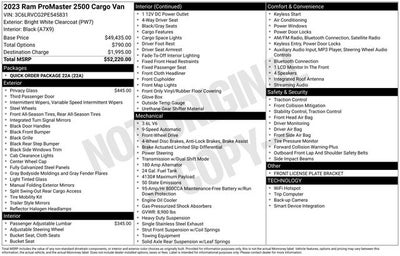 2023 RAM ProMaster 2500 High Roof