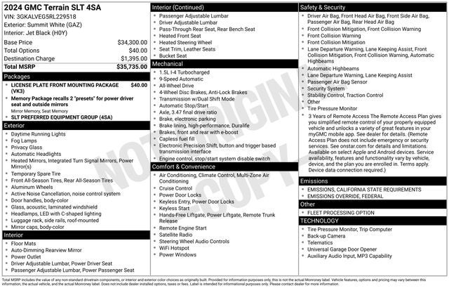 2024 GMC Terrain SLT
