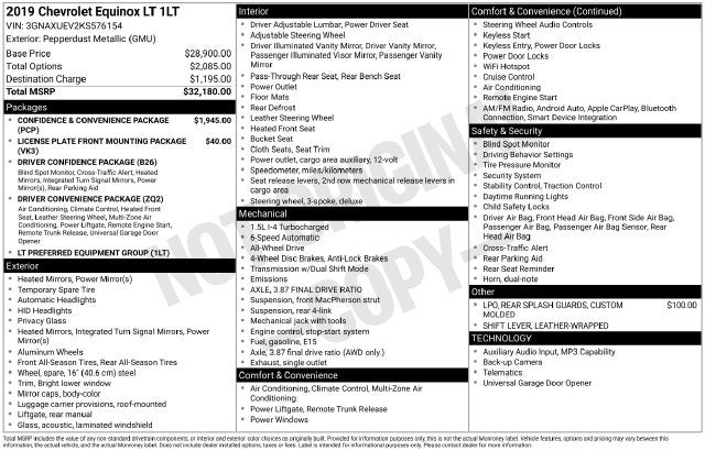 2019 Chevrolet Equinox LT