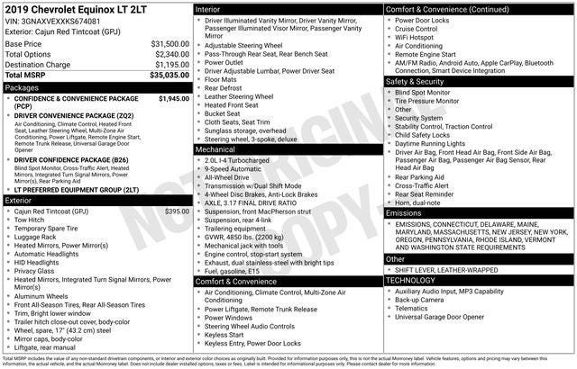 2019 Chevrolet Equinox LT