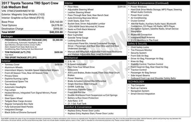 2017 Toyota Tacoma Base