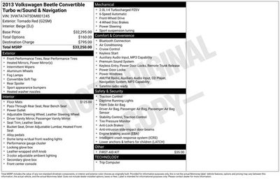 2013 Volkswagen Beetle 2.0 TSi