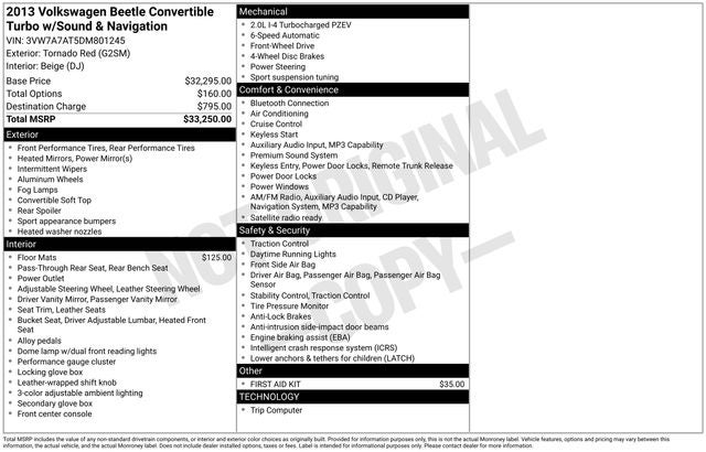 2013 Volkswagen Beetle 2.0 TSi