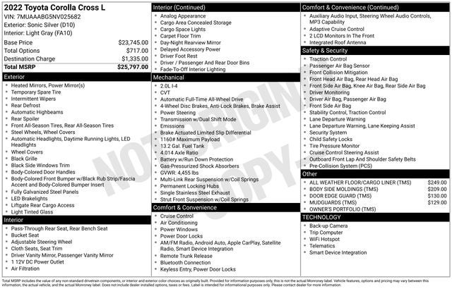 2022 Toyota Corolla Cross L