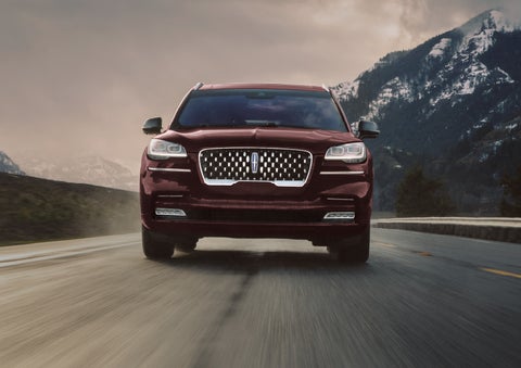A 2024 Lincoln Aviator® SUV is shown in the Diamond Red exterior color. | Spitzer Lincoln DuBois in Du Bois PA