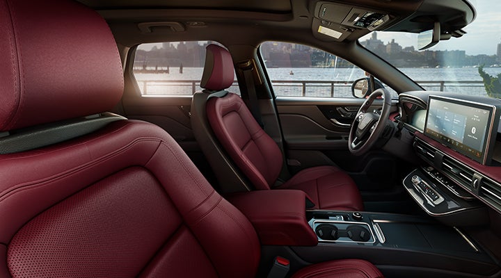 The available Perfect Position front seats in the 2024 Lincoln Corsair® SUV are shown. | Spitzer Lincoln DuBois in Du Bois PA