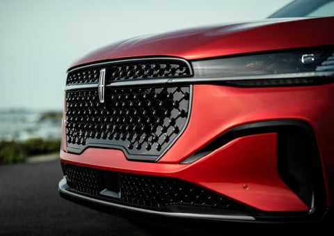 The sleek grille of a 2024 Lincoln Nautilus® SUV with the available Jet Appearance Package makes a bold statement. | Spitzer Lincoln DuBois in Du Bois PA