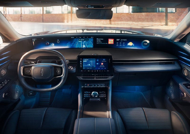The panoramic display is shown in a 2025 Lincoln Nautilus® SUV. | Spitzer Lincoln DuBois in Du Bois PA