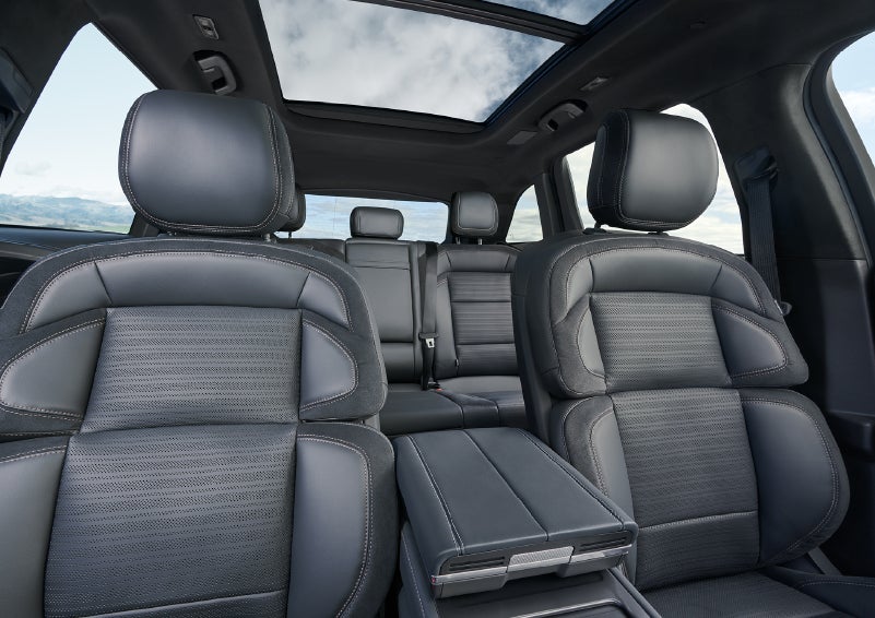 The spacious second row and available panoramic Vista Roof® is shown. | Spitzer Lincoln DuBois in Du Bois PA