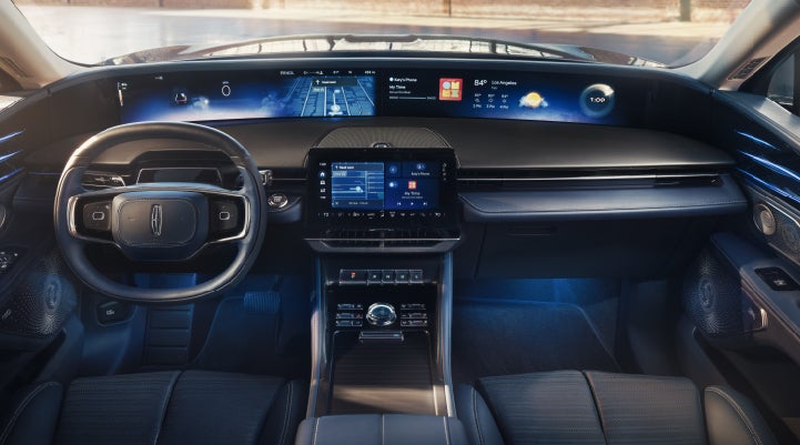 A large panoramic display is shown on the dashboard of a 2026 Lincoln Nautilus® SUV | Spitzer Lincoln DuBois in Du Bois PA