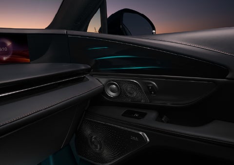 Selectable ambient lighting glows in the passenger door panel. | Spitzer Lincoln DuBois in Du Bois PA