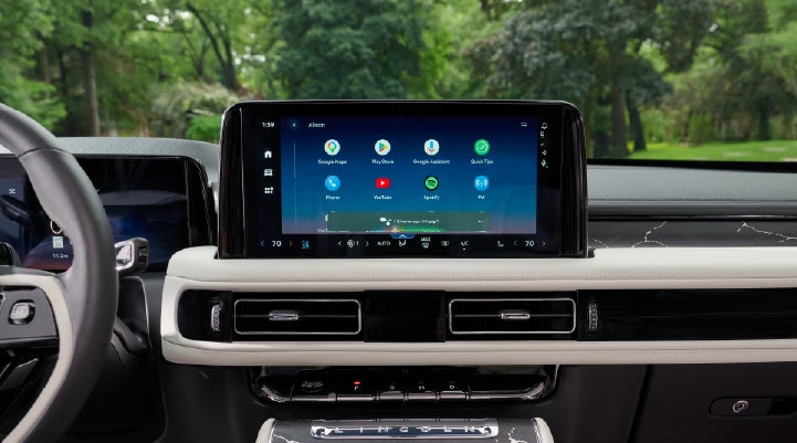 The center touchscreen inside a 2027 Lincoln Aviator® Black Label™ SUV | Spitzer Lincoln DuBois in Du Bois PA